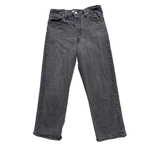 Levi’s Ribcage Straight Ankle Jeans Muted Black 31